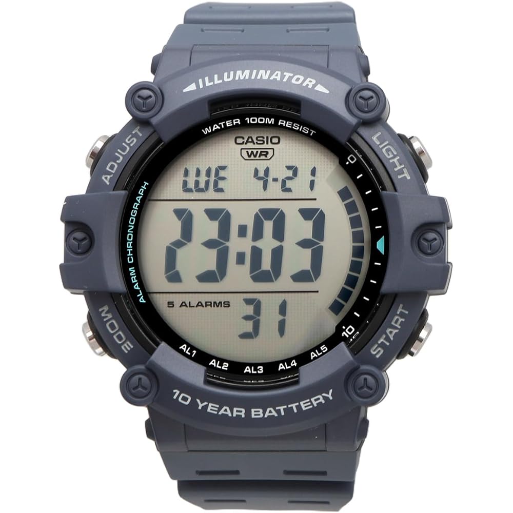 Casio AE-1500WH-2AV Standard Digital Watch Men's Blue Gray Overseas Model