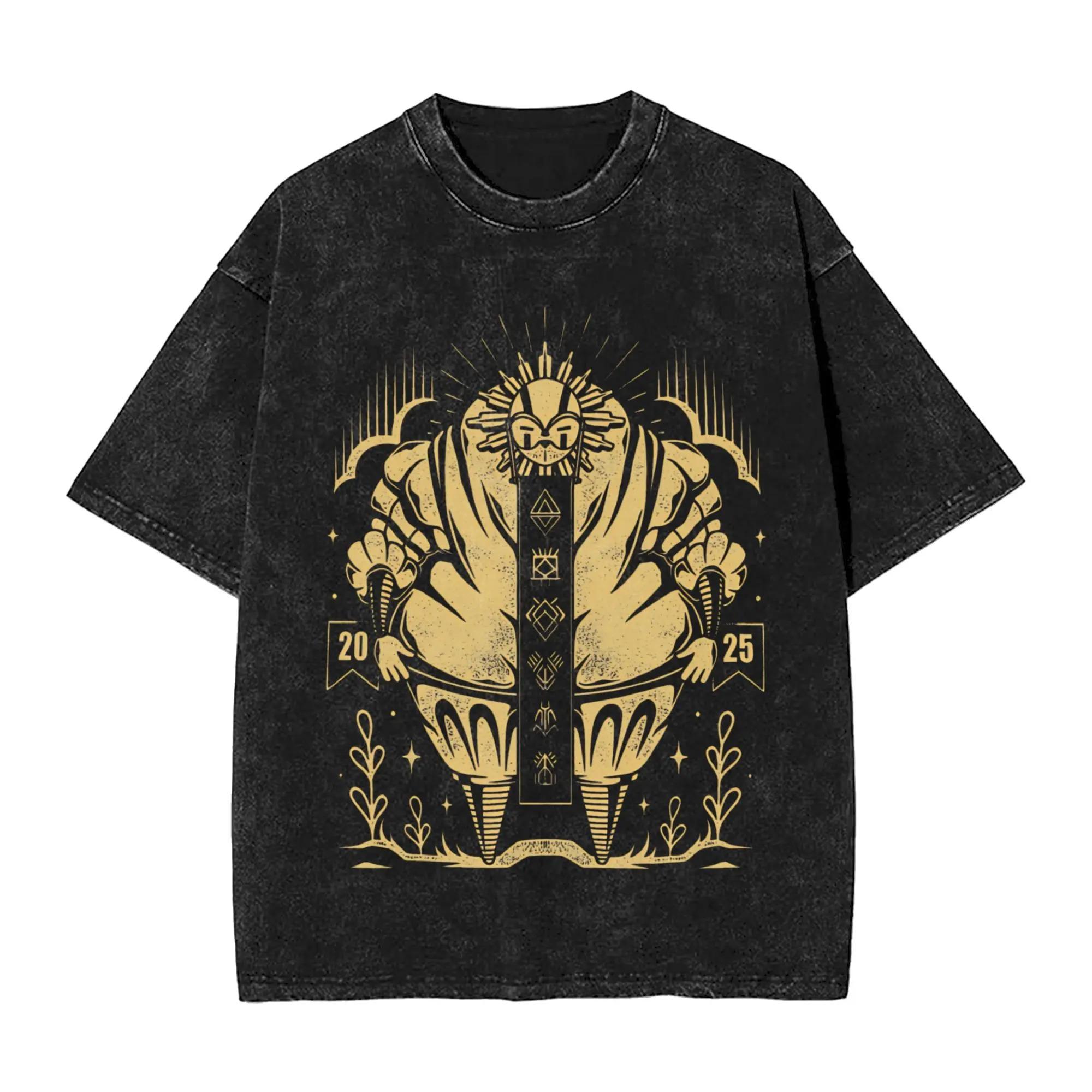 

Hot Sale New Game Expedition Esquie Graphic Print TShirt Vintage Washed Unisex Women Oversize Top Cotton Comfortable Summer Tee 2XL