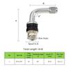 4pcs Clamp-in Car Tyre Valves TR48E V-5 ENKEI Wheels Motorcycle Inner-Mount High-performance Custom Wheels Tubeless Valve Stems