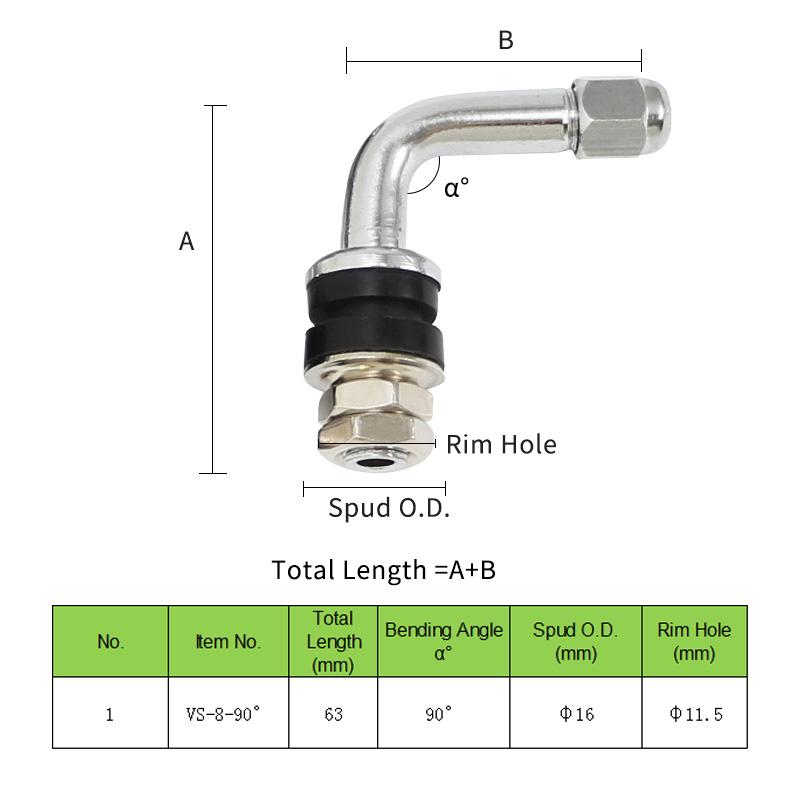 4pcs Clamp-in Car Tyre Valves TR48E V-5 ENKEI Wheels Motorcycle Inner-Mount High-performance Custom Wheels Tubeless Valve Stems