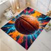 Multiple Sizes Basketball with Cracked Effect Background Carpet for Living Room Bedroom Sofa Home Decor Rus Non-slip Floor Mat