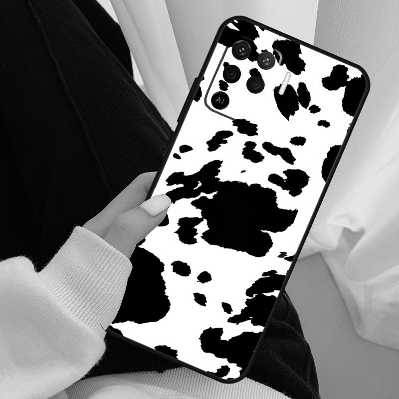 

Spotted Cow Skin Print Case For Oppo A96 A76 A16 A60 A98 A58 A78 A18 A38 A80 A40 A77 A57 A17 A74 A54 A94 A15 A5 Pro OPPO A60 4G