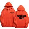 Custom Text Hoodie Men Fashion Sweatshirt Cool Casual Harajuku Street Wear Pullover Hooded Streetwear Hoodies & Sweatshirts Men’s