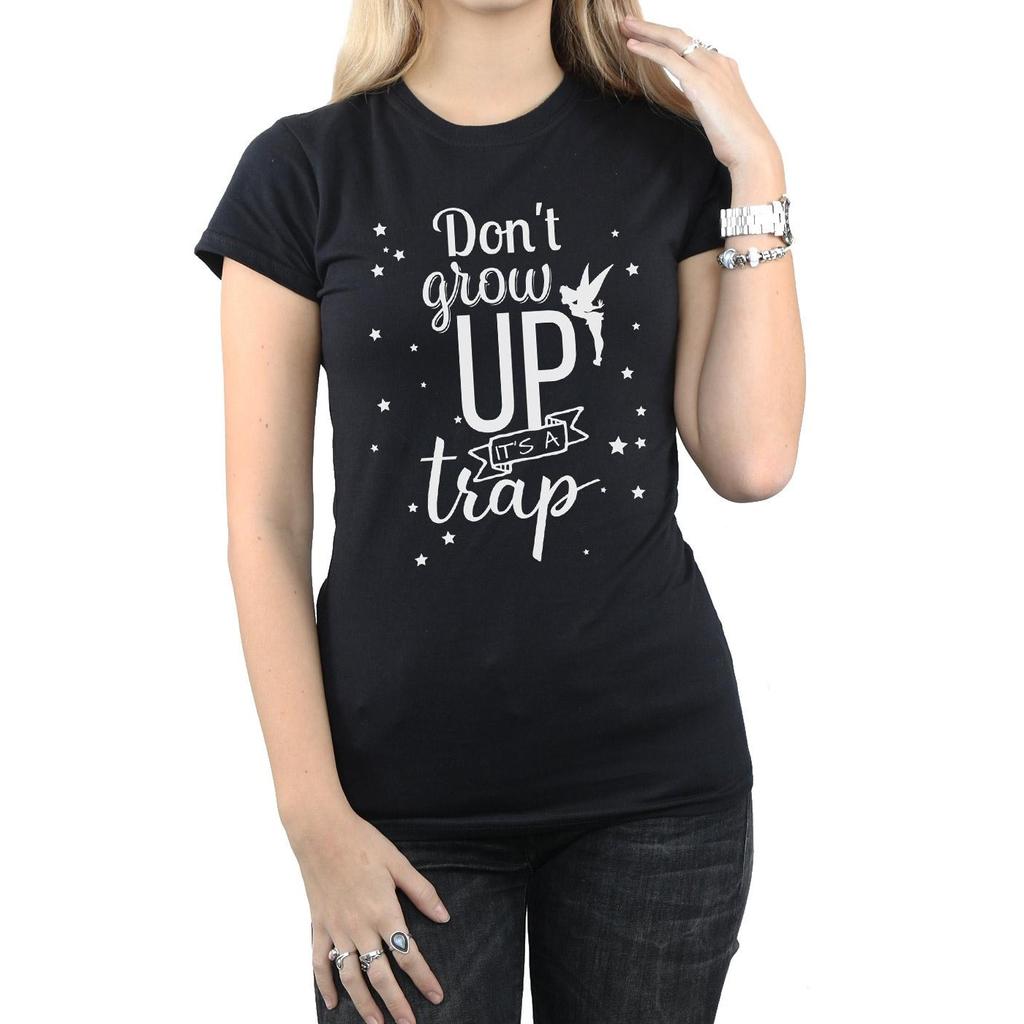 Tinkerbell Womens/Ladies DonÂ´t Grow Up Cotton T-Shirt