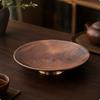 Black Walnut Wood Snack Plate Minimalist Wooden Fruit Tray Strong