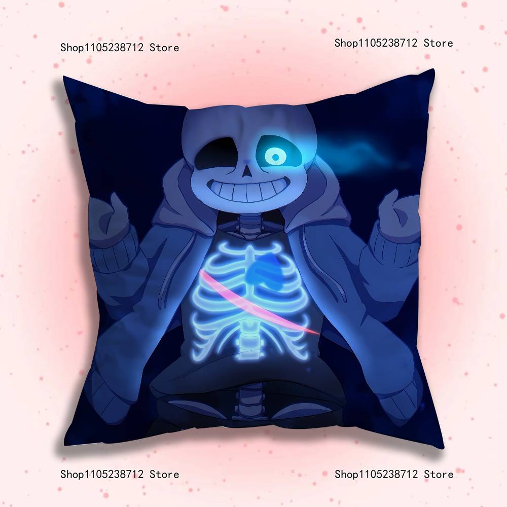 Игровые аксессуары U-Undertale S-Sans Наволочка милый мультяшный аниме Декоративная наволочка для подушки на кровать диван Мягкая наволочка 12x12Inch