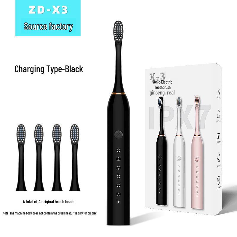 "Intelligent Ultrasonic Electric Toothbrush Set with Ultra-Soft Bristles for Adults and Students"