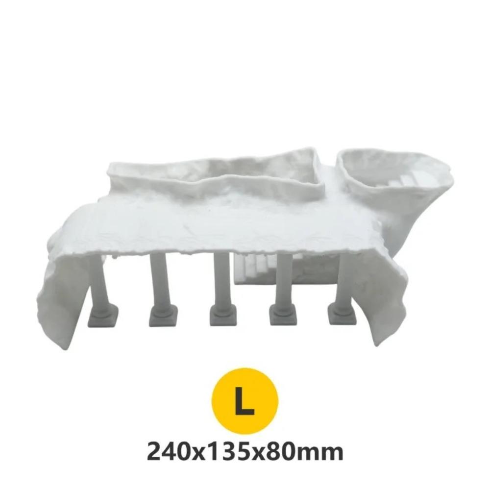 3D Печать Акваскейпинг Декор Форма Пещеры Пещера Укрытие для Рыб Прочная Пещера для Аквариума Декор для Аквариума A-White-L