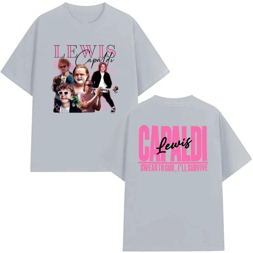 

Fashion Singer Lewis C-Capaldi World Tour Men s T-Shirt Gothic Super Cotton Tshrit Comfort Tide Short Sleeve T-Shirt Unisex 4XL