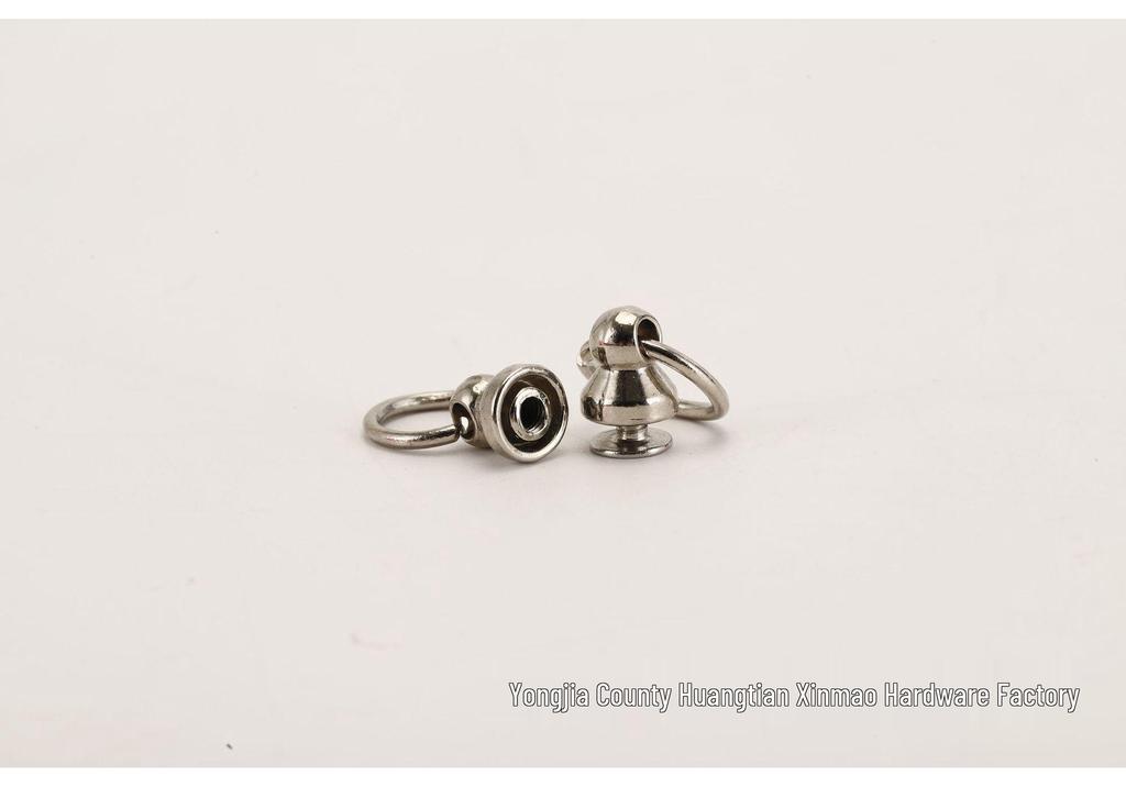 Monk's Head Silver Metal Pacifier Stud Luggage Accessory with Ring Buckle and Leather Multi-Spec Ornaments