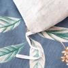 Luxury Flower Style Cotton Duvet Cover Skin-friendly Soft Bedding White Floral Botanical Pattern Comforter Cover with Zipper