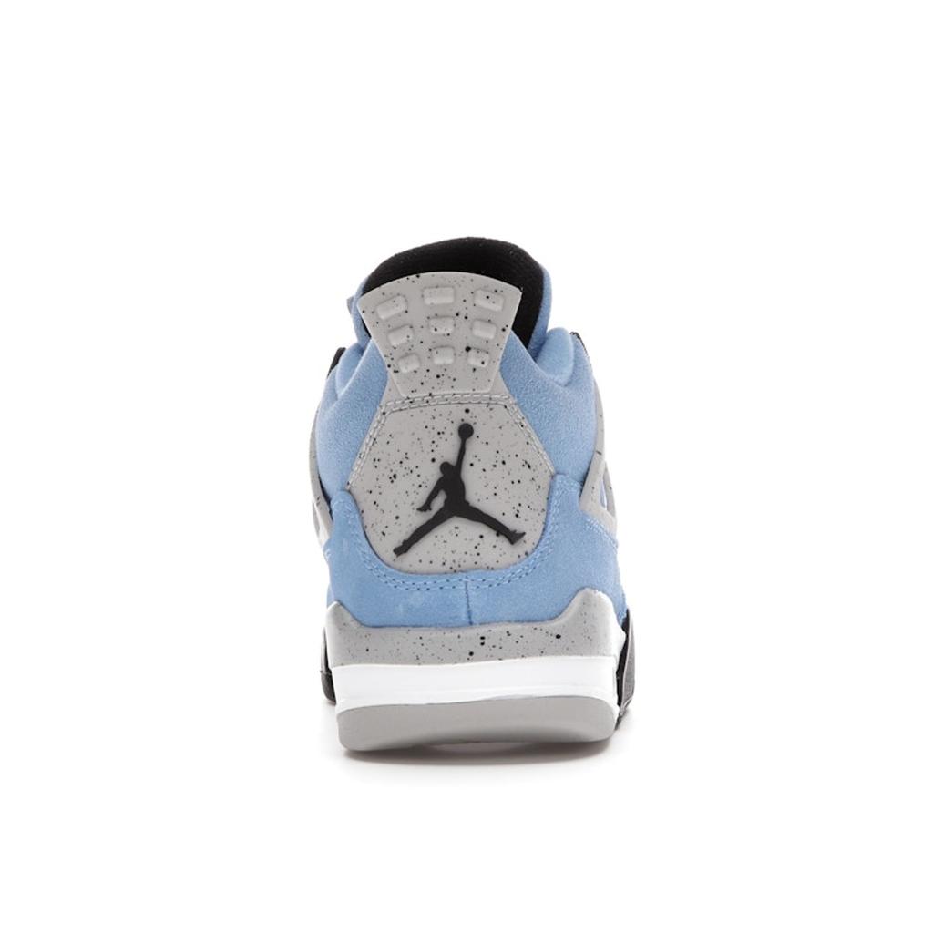Air Jordan 4 Retro GS University Blue Kids Sneakers Tech-Grey White Black 408452-400
