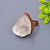 Fancy Crystal Rough Stone Copper Art Deco Cocktail Engagement Gift Ring Jewelry V-8