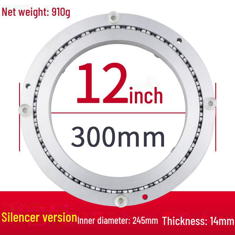 Aluminum Alloy Rotating Glass Turntable Dining Table Stand