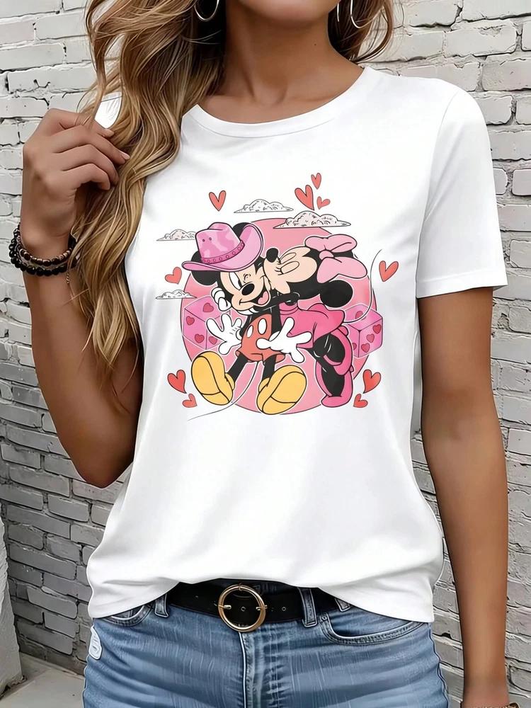 Mickey And Minnie Mouse Love T Shirt Gift For Friends S
