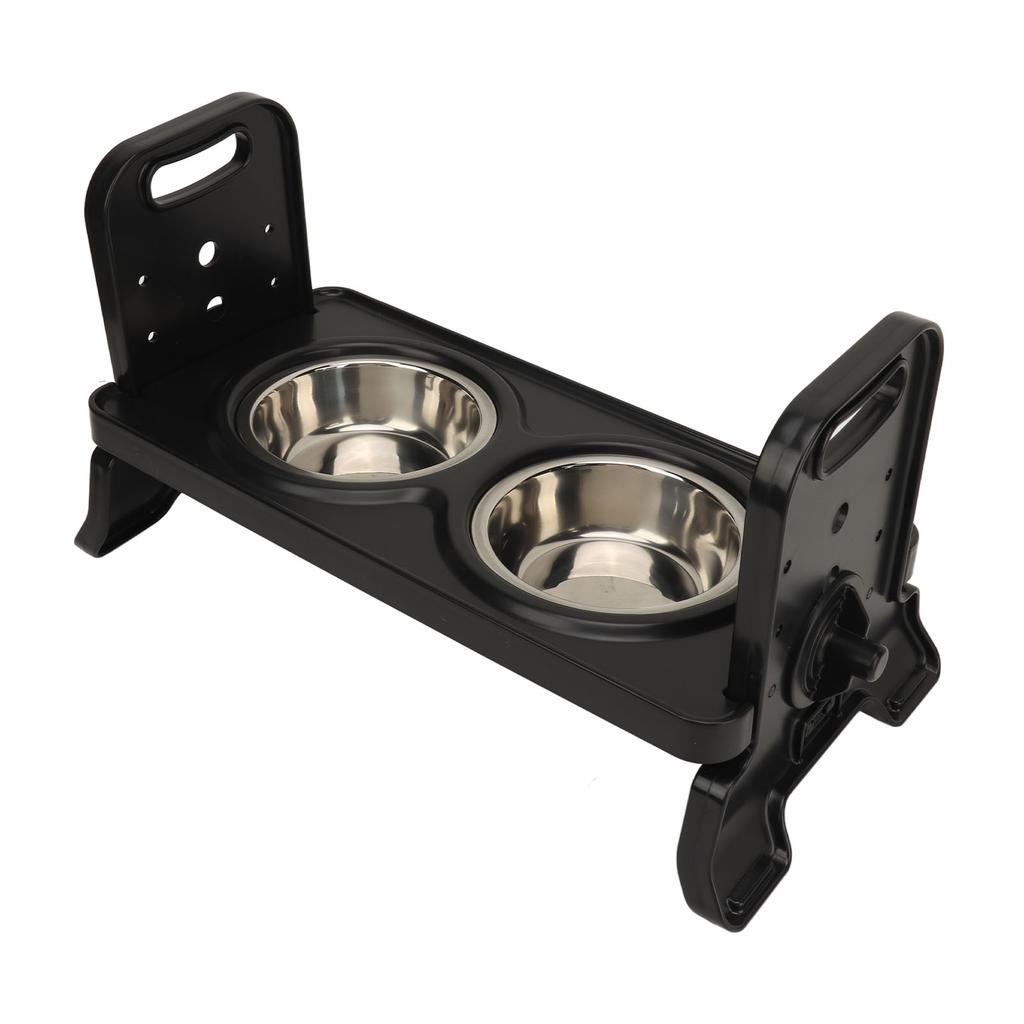 Erhöhte Hundenäpfe verhindern das Verschütten 3 einstellbare Höhen Erhöhter Hundenapf Edelstahl Hundefutter