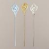 10 Pieces Alloy Phoenix Feather Welding 163*3.3Mm Iron Hair Stick Diy Jewelry Accessories