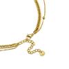 Collier Luxenter avec nacre blanche finition or 18K - Sycu