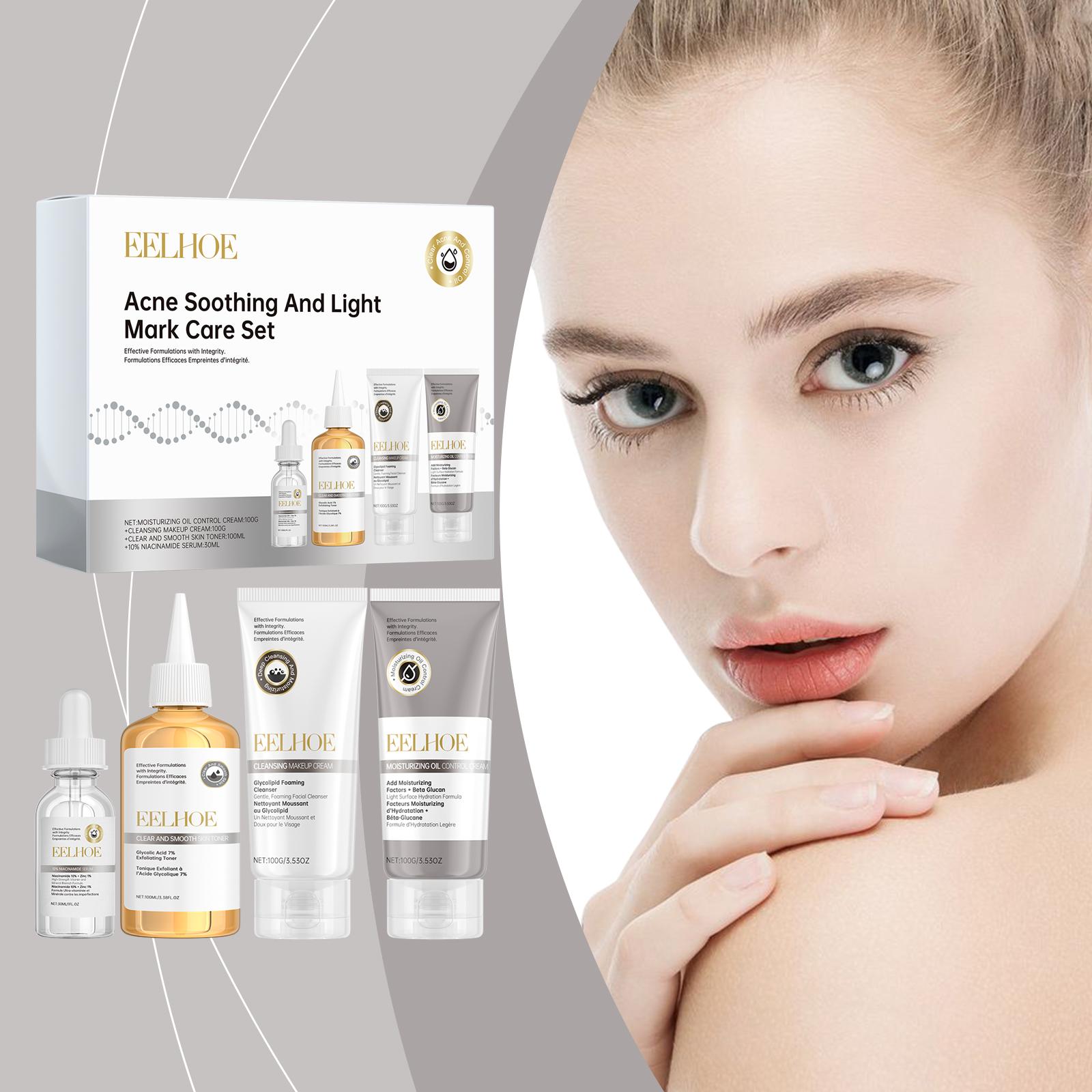 

EELHOE Acne Care Set Brighten, Nourish and Repair Skin Moisturizing Facial Set