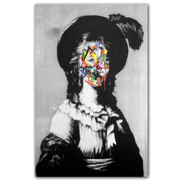 Abstract Color Graffiti Art Banksy Ballet Dancer Poster Canvas Painting Living Room Study Corridor Home Decoration Mural