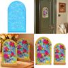 Holographic Wall Decoration Resin Mold Rainbow Effect Flower Wall Art Epoxy Mold