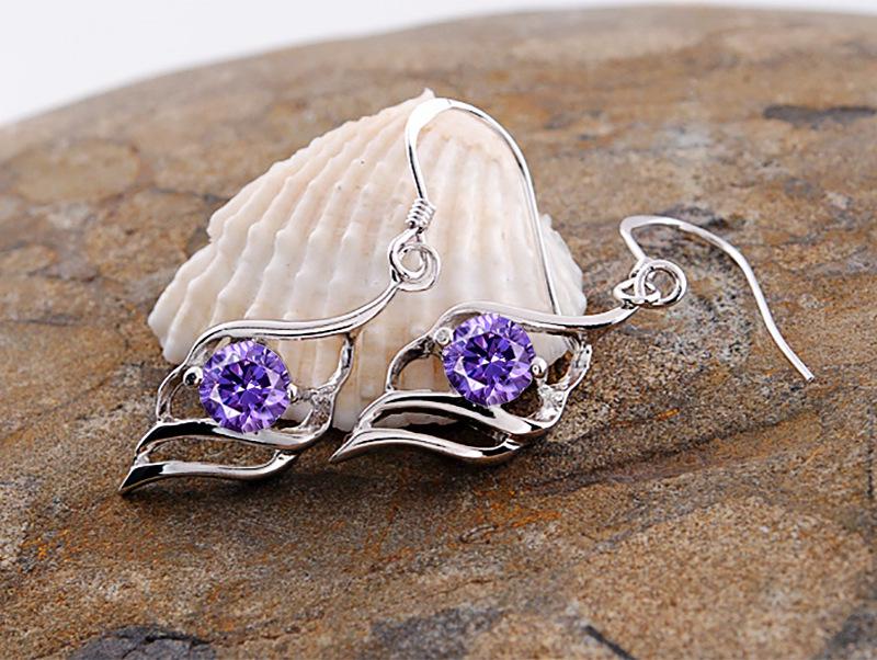 S925 Sterling Silver Angel Feather Stud Earrings - Korean Style Simple Wings, Versatile Jewelry for Christmas