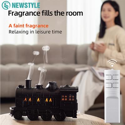 Train Essential Oil Aroma Diffusers Remote Control 300ml USB Jellyfish Spray Home Air Humidifier Colourful Ambient Night Lights