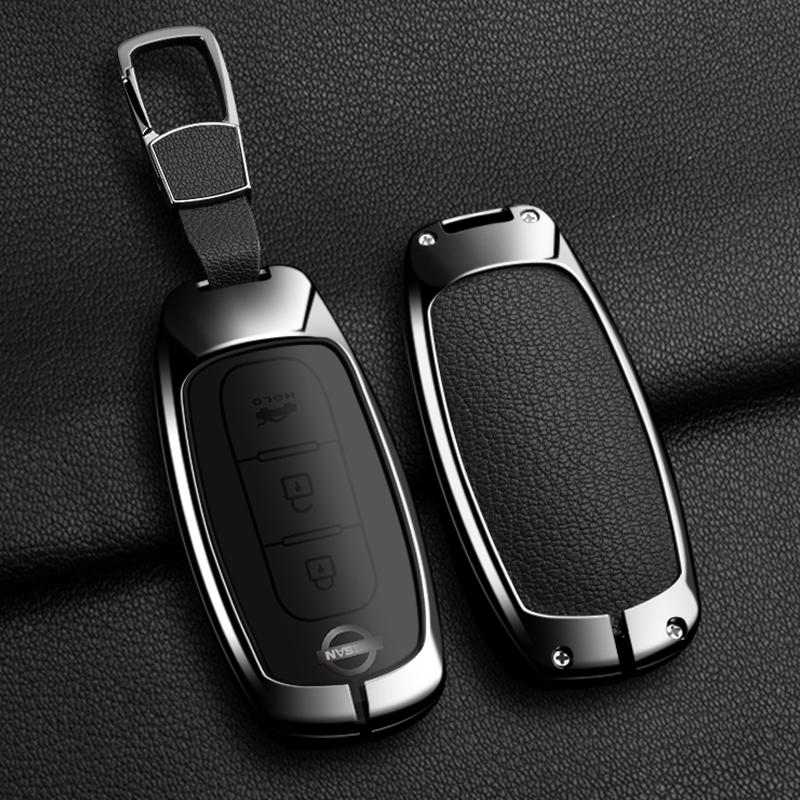 Zinc Alloy Car Key Case For Nissan Versa Maxima Rogue Armada Sentra Qashqai X-Trail 2/3/4/5Buttons    Accessories