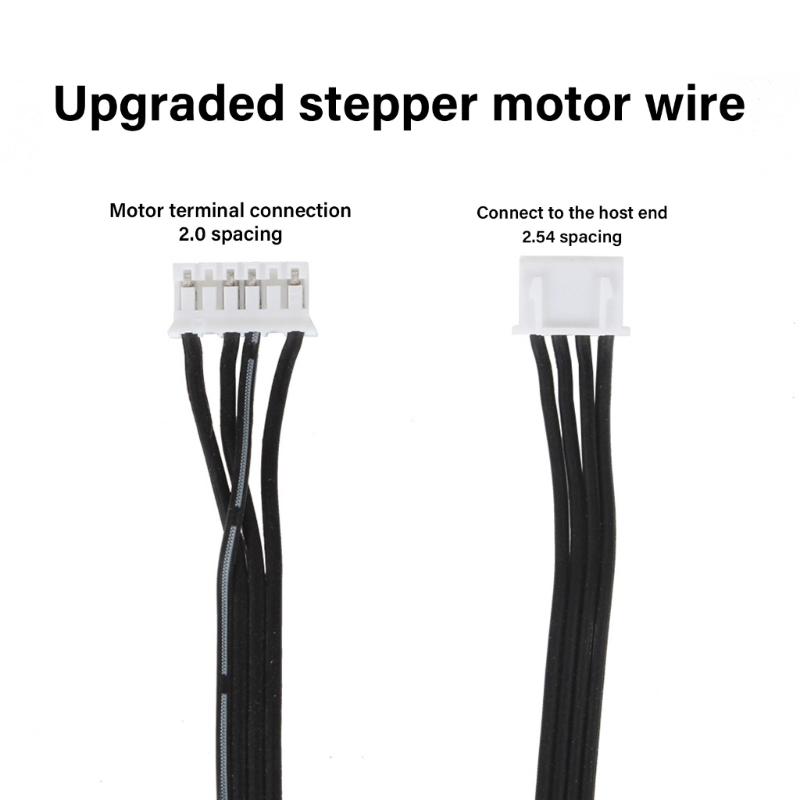 Stepper Motor Line XH2.54 Terminal Line 3D Printer Accessories 4Pin to 6Pin Stepper Motor Cable  Silicone Wiring