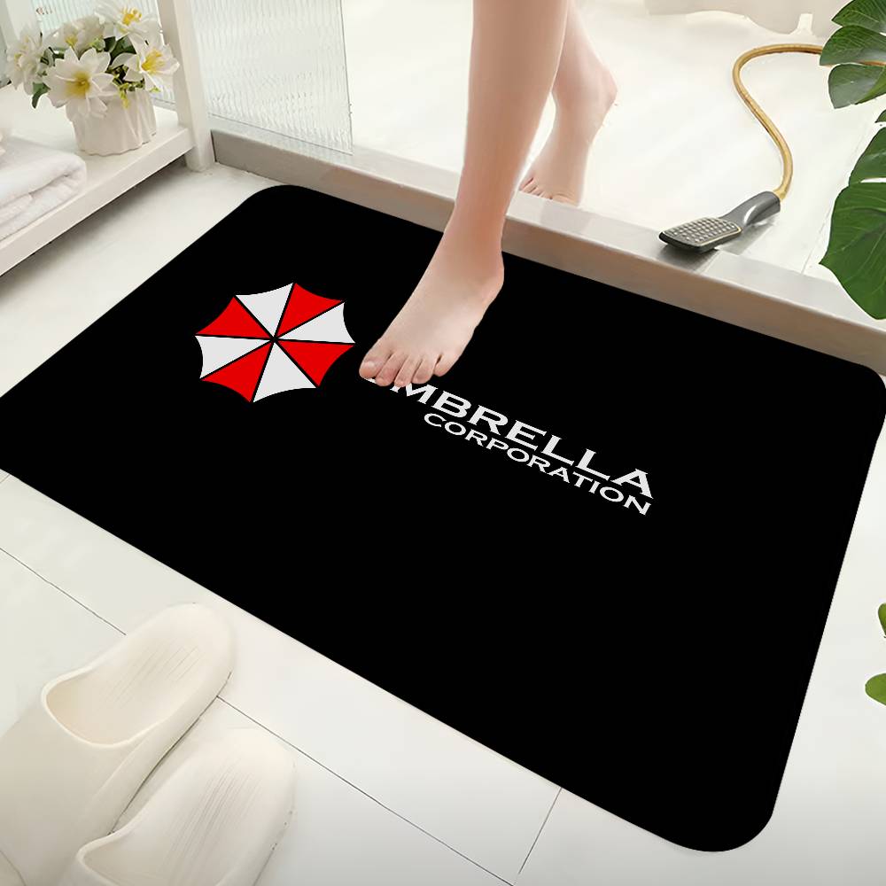 Umbrella Corporation Laser Floor Mat Retro Multiple Choice Living Room Kitchen Rug Non-Slip Modern Home Decor