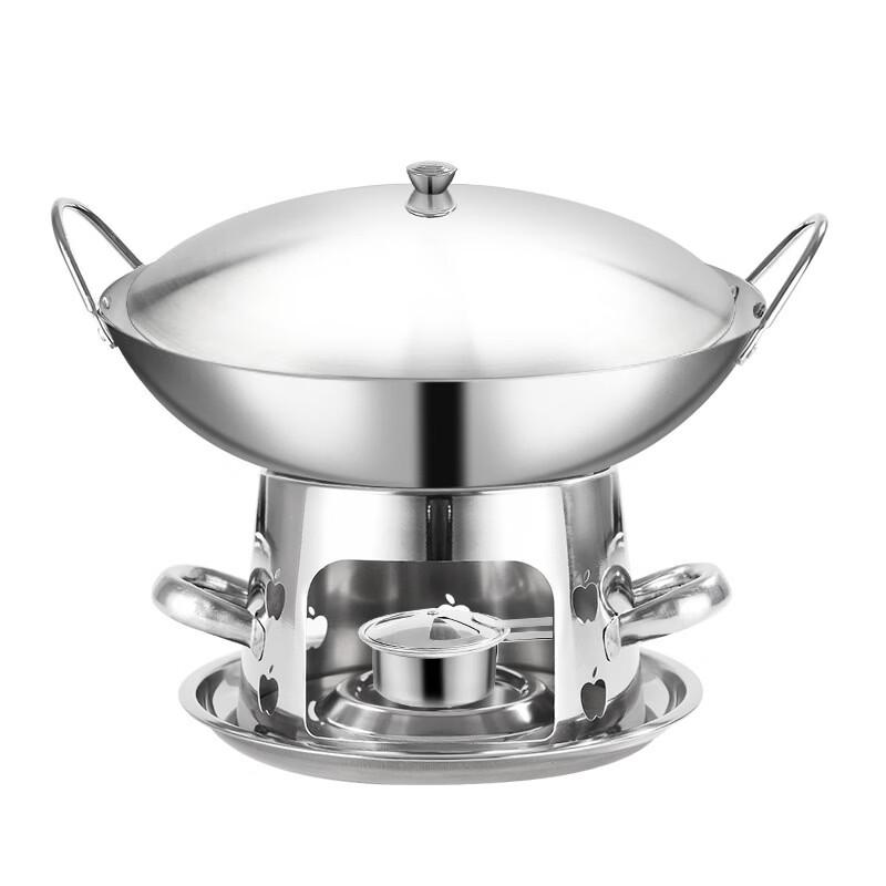 Portable Stainless Steel Alcohol Hot Pot