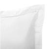 "Julian" Combed Cotton Percale Pillowcase, All Sizes. Pure Cotton - Julian Snow - Pillowcase 50 X 70 Cm, Polished Finish.