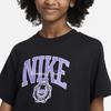 Nike Letter Print Round Neck Short Sleeve T-Shirt Kids Tops Black DV0565-010