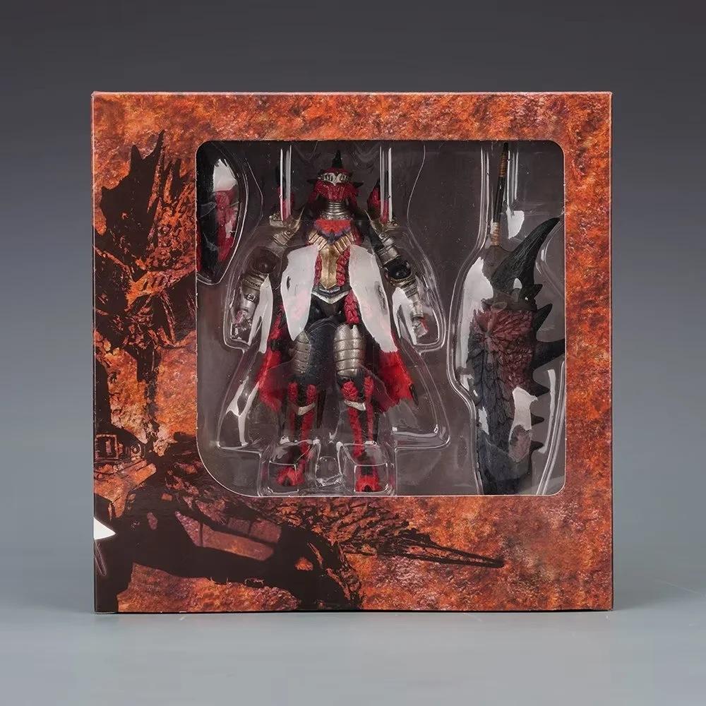 Game Monster Hunter Rathalos Male Hunter flame dragon king lightening wolf  Articulated PVC Action Figure Collectible Model Toys