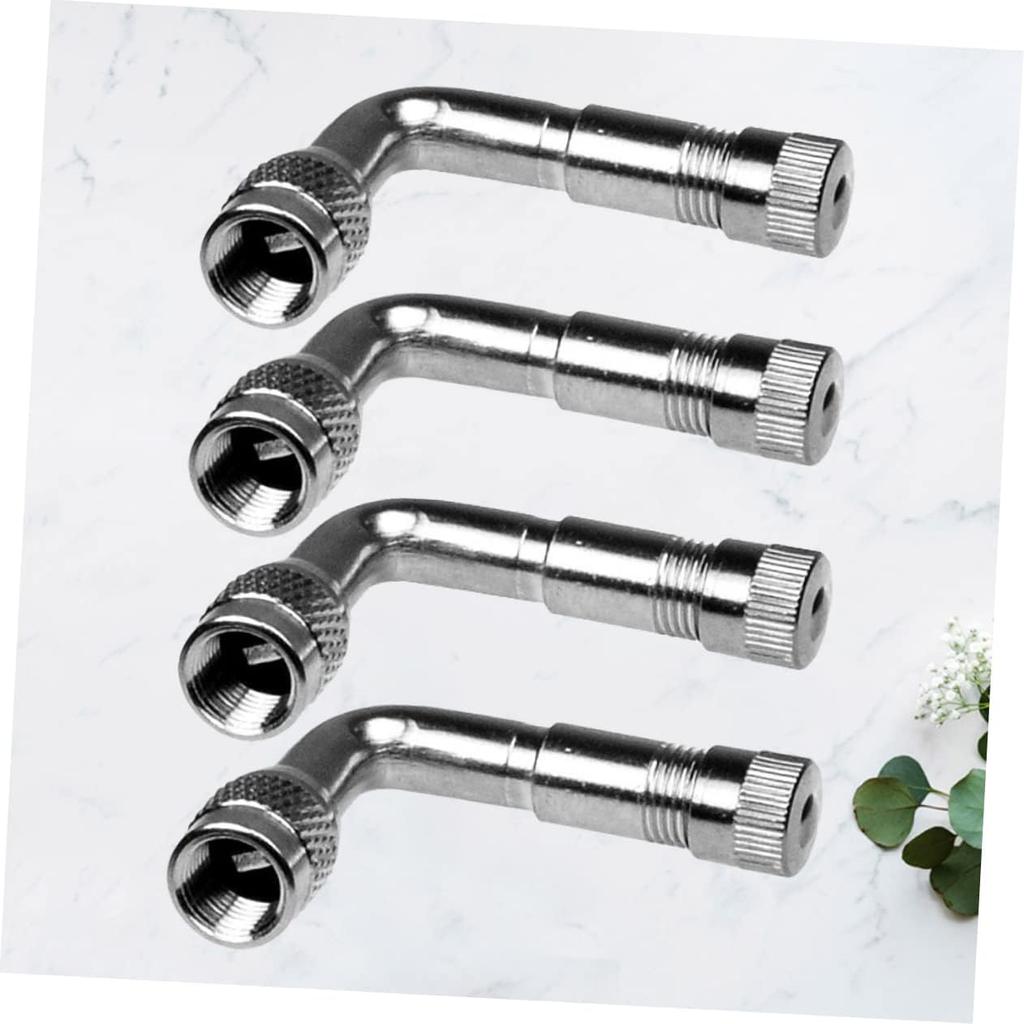 8 Pcs 90 Schrader Valve Brass Air Tyre Valve Schrader Stem 90 Degree Stem Extension Adapter