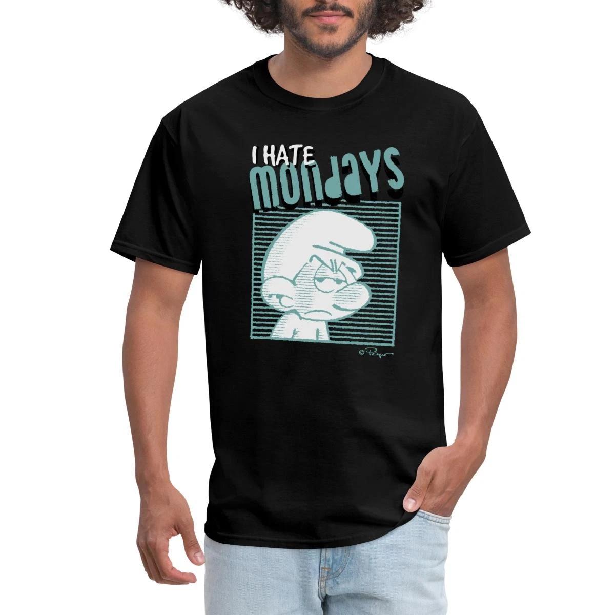 The Smurfs I Hate Mondays Men s T-Shirt XXL