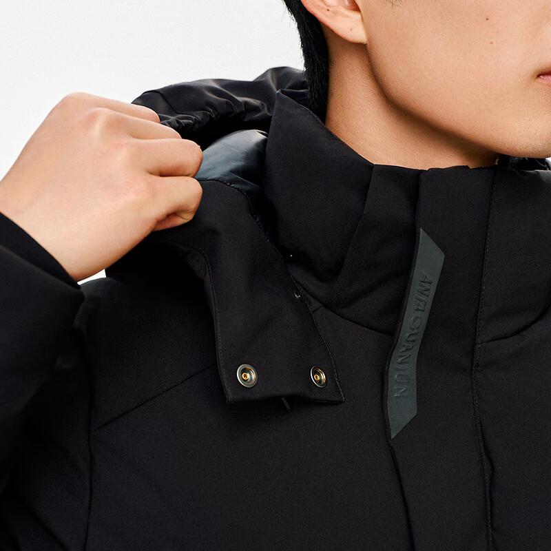 Anta Champion All-Weather Long Hooded Down Jacket