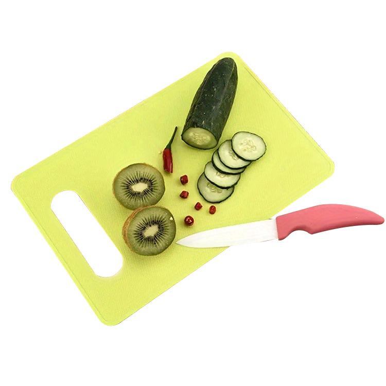 Square PP Plastic Double-Sided Cutting Board - Multi-Purpose for Food and Salad Prep, Household Use.