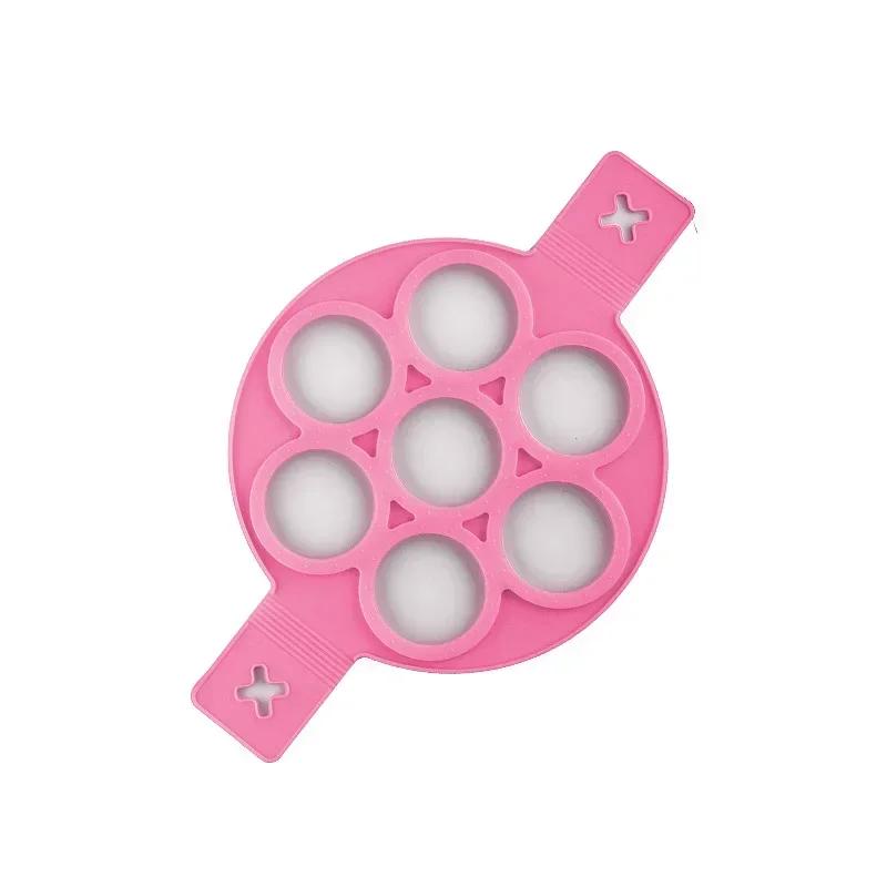 1Pcs Nonstick Pancake Molds Ring Silicone Fried Egg Mould Reusable Pancake Maker Egg Ring Kitchen Cooking Baking Tools