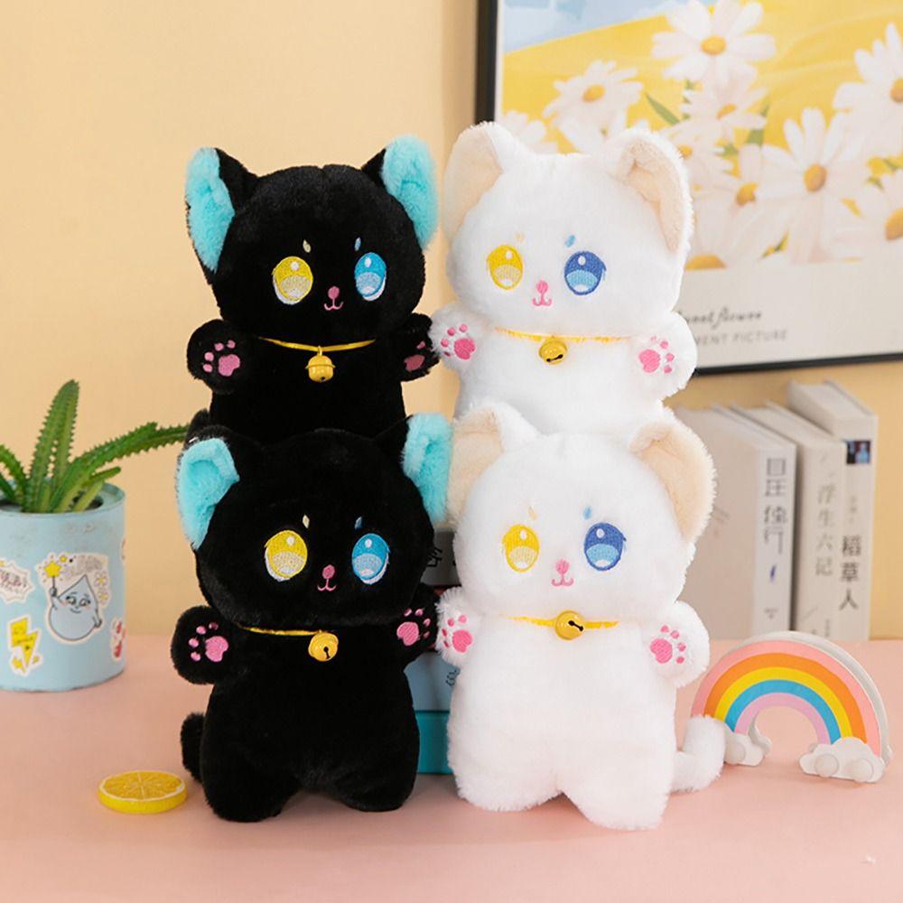 1Pcs Kid Gift Stuffed Animal Doll Black and White Children Toys Durable Cat Plush Toy for Kids Girl