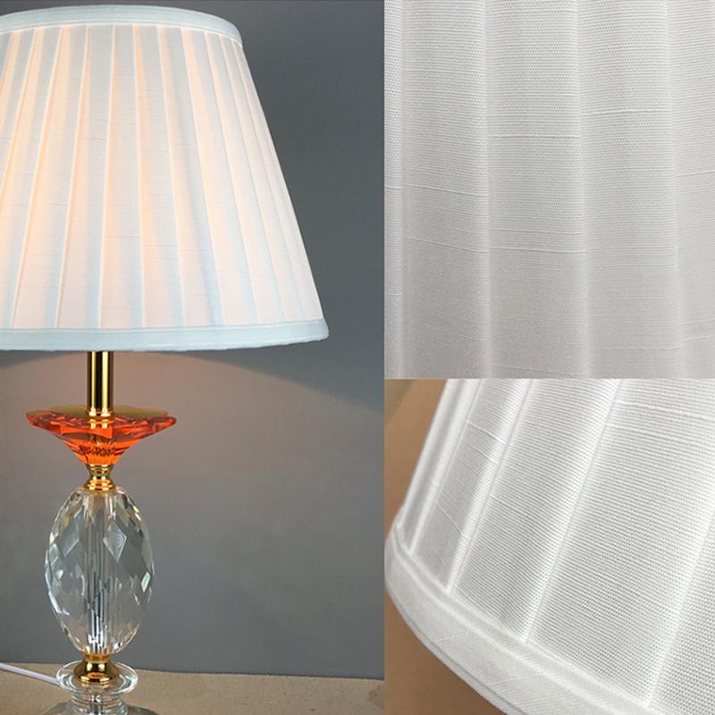 Round Lampshade Fabric Pleated E27 Table Lamp Shade Bedside Floor Lampshade Home Office Desk Decor Lighting Accessories