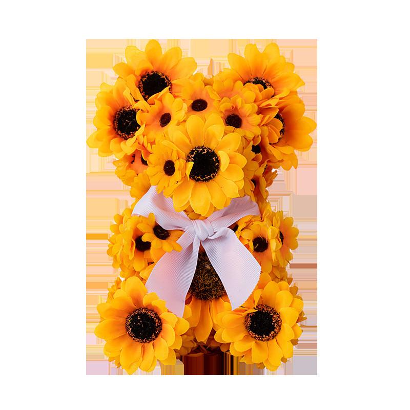 Bear Sunflower Charming Stuffed Toy Perfect For Seasonal Home Decoration And Gift Ideas