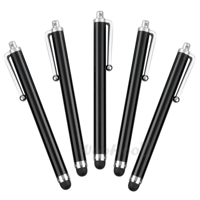 Capacitive Stylus - High and New - 5pcs - Black - Aluminum Alloy - Universal