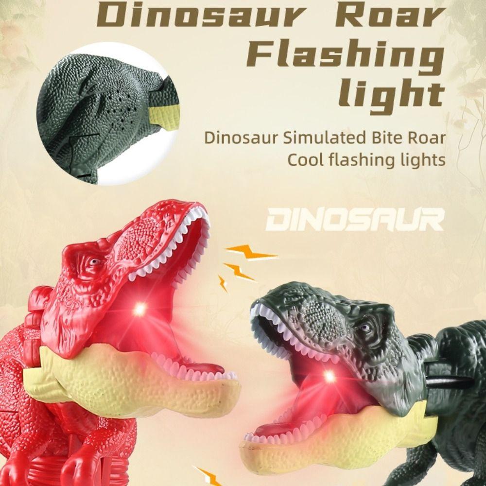 Jurassic Pressing Dinosaur Toys Swing Head T-Rex Simulation Explorative Dinosaur Bite Multiple Joints Movable
