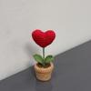 Hook Woven Finished Small Potted Plant Simulation Flower Potted Plant Flower Decoration Creative Gift Ornament
