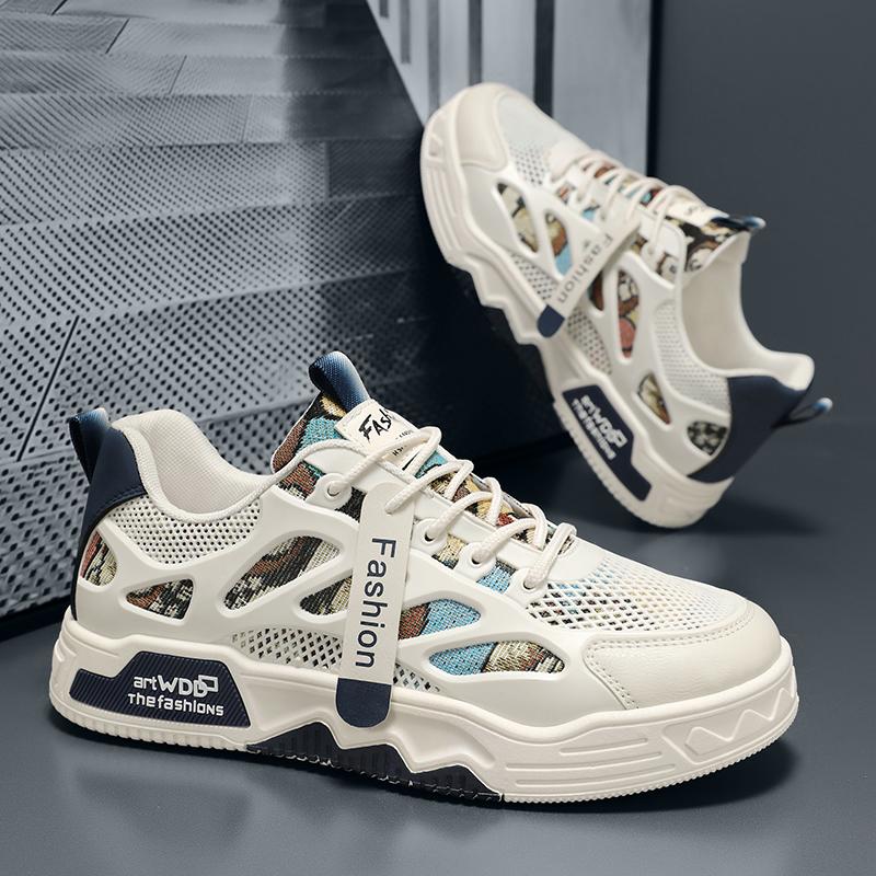 2024 Men's Low-top Sneakers Trendy Breathable Canvas Shoes Men's Outdoor Leisure All-match Running Shoes Zapatillas De Hombre