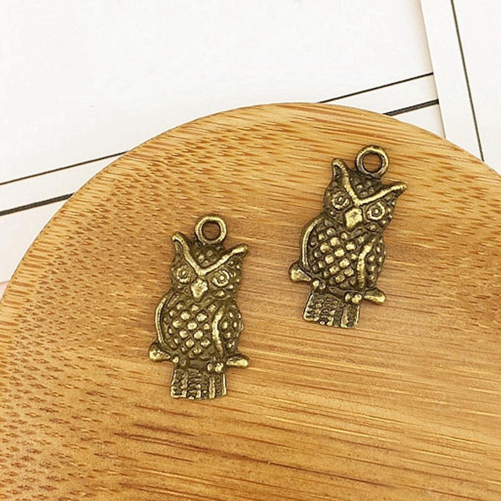 24 stuks Gemengde Modellen Uil Sieraden Accessoires Legering Vogel Bedels Dier Hangers Sieraden Maken