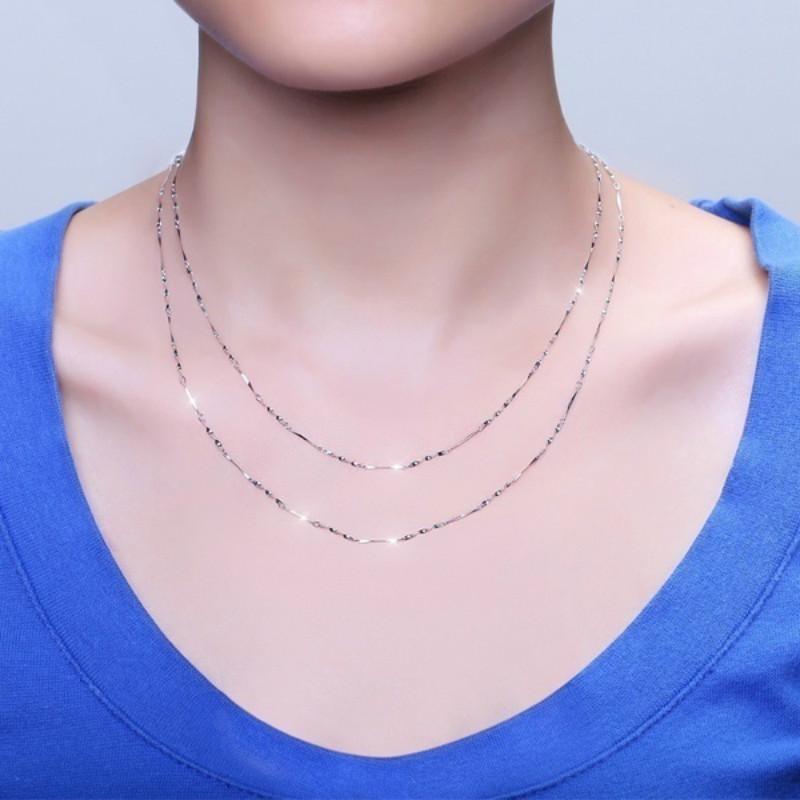 Link Jewelry Simple Necklace Set Chains 