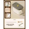 Glass Salt Dispenser Jar With Sealed Lid For Kitchen Storage And Seasoning
