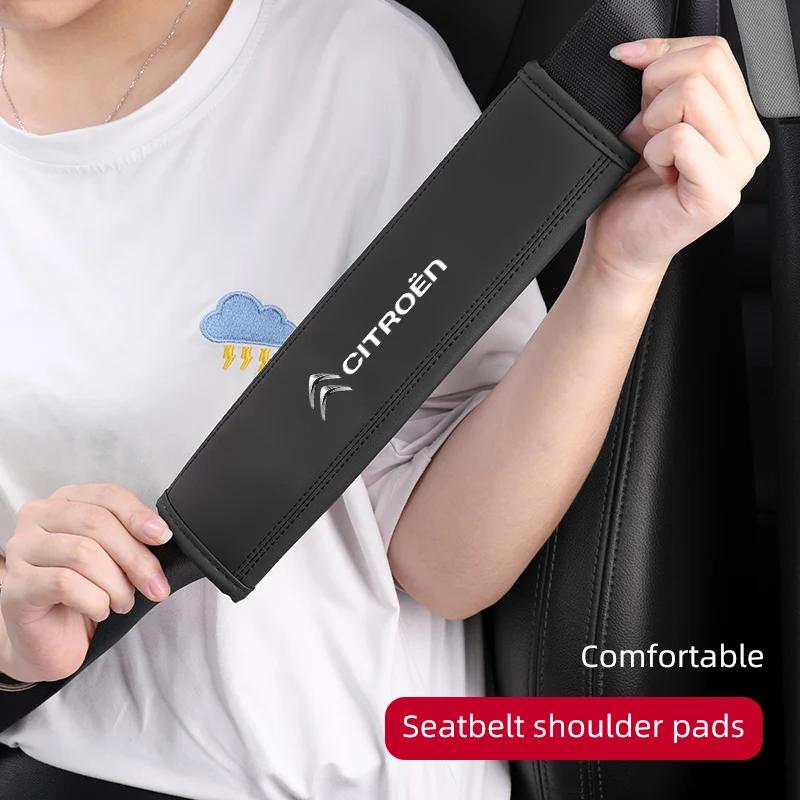 Car Seat Belt Cover Shoulder Pad For Kids Adults Accessories For Citroen Grand Berlingo Jumper Celysee Xsara Picasso Aircross